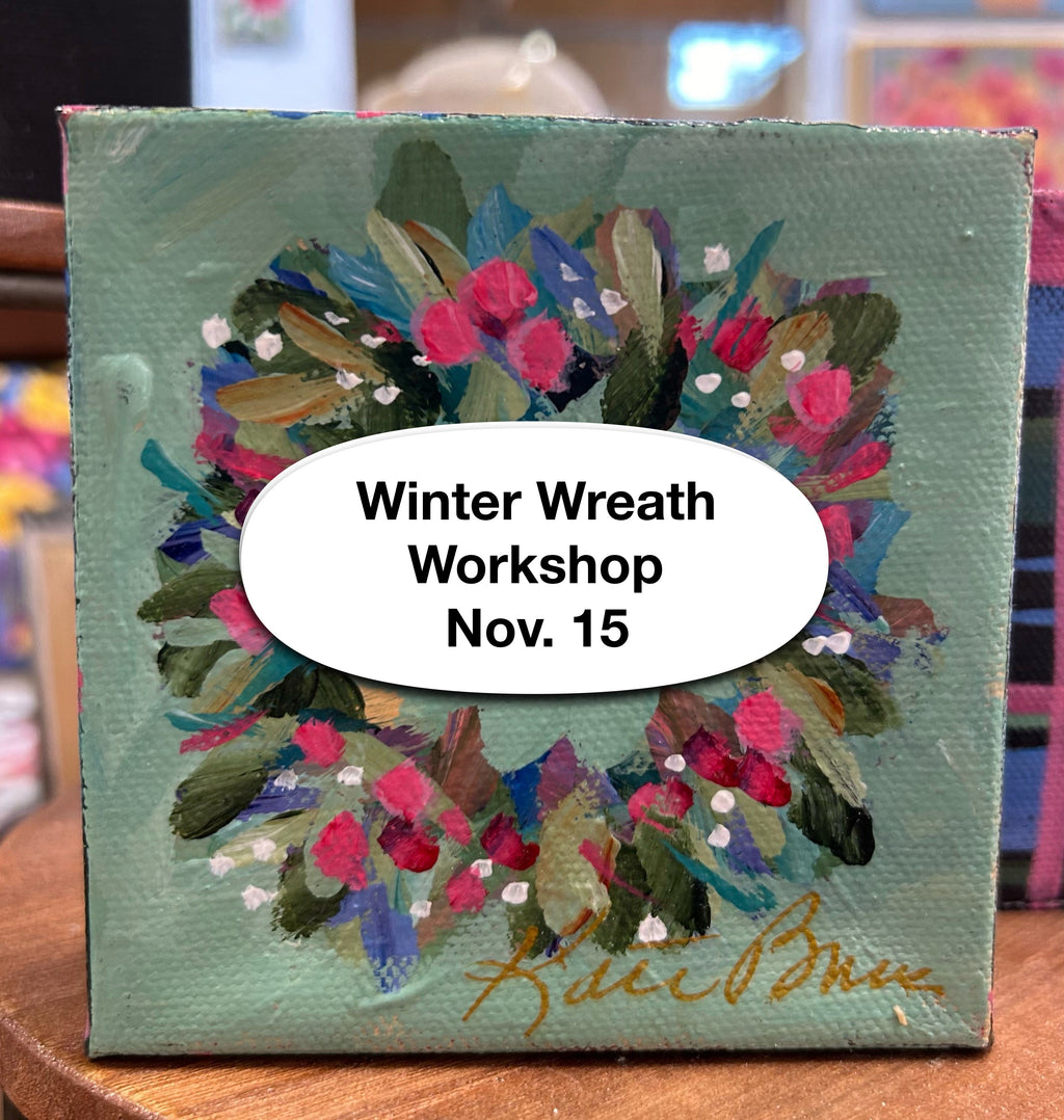 Winter Wreath Acrylic Painting Workshop