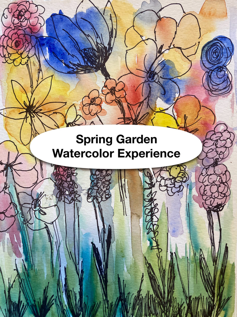 Spring Garden watercolor experience