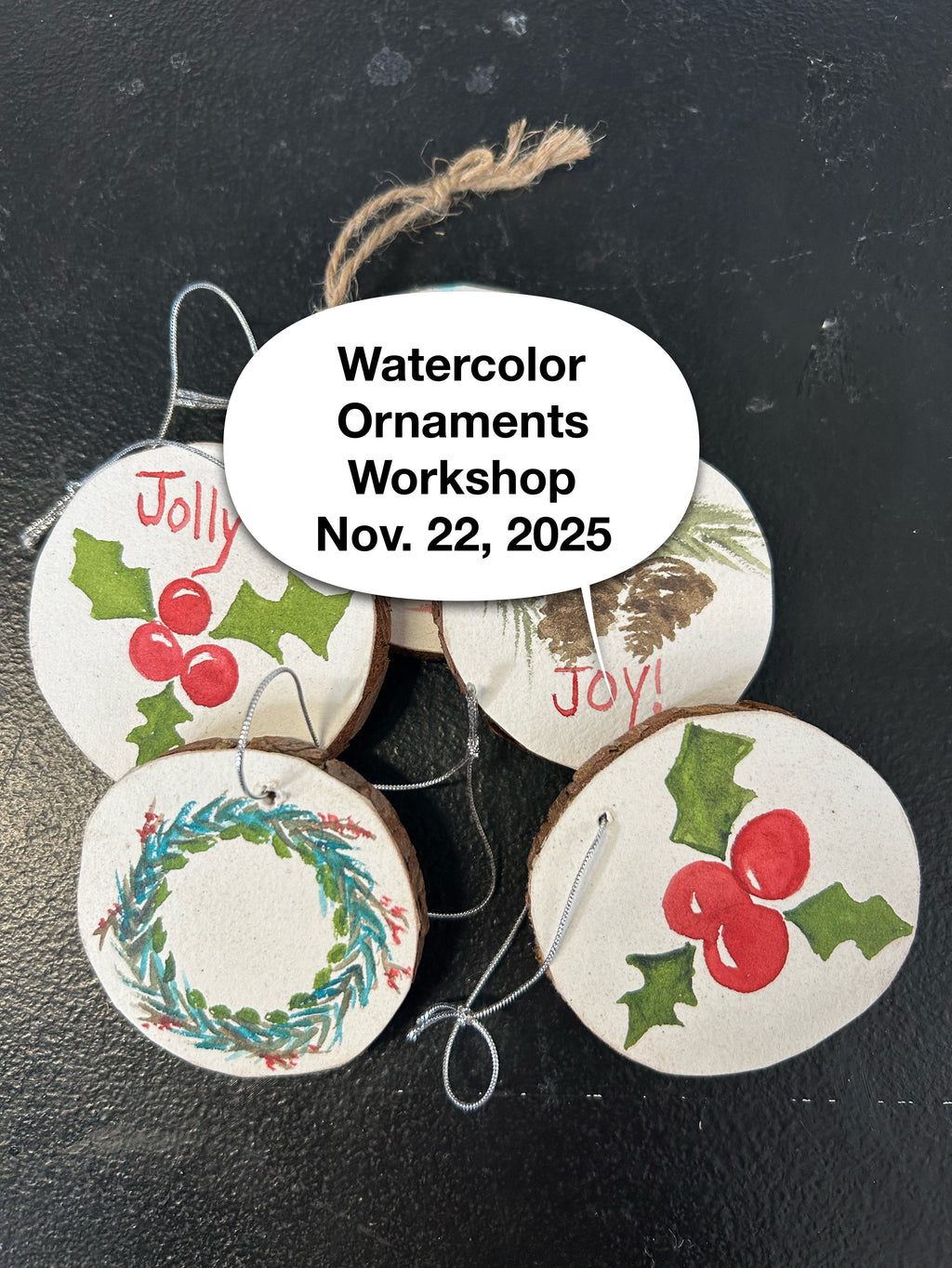 Paint Watercolor Ornaments