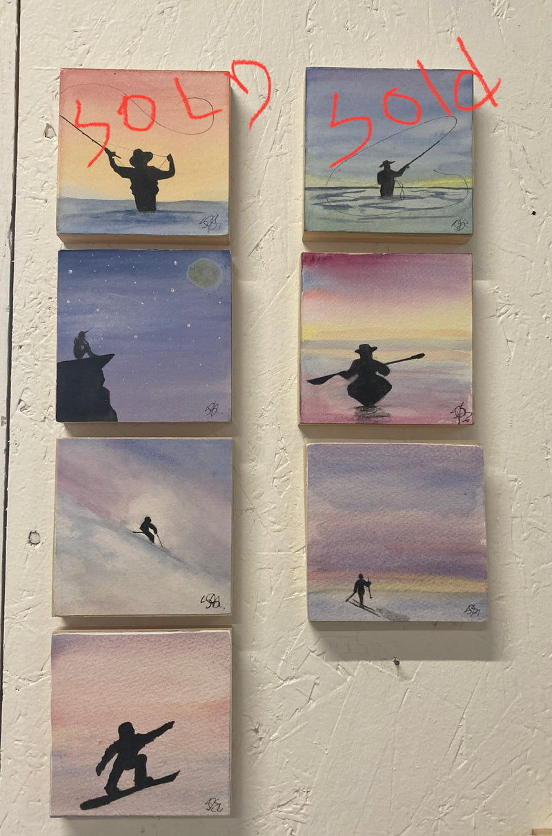 Outdoor Jam watercolor minis