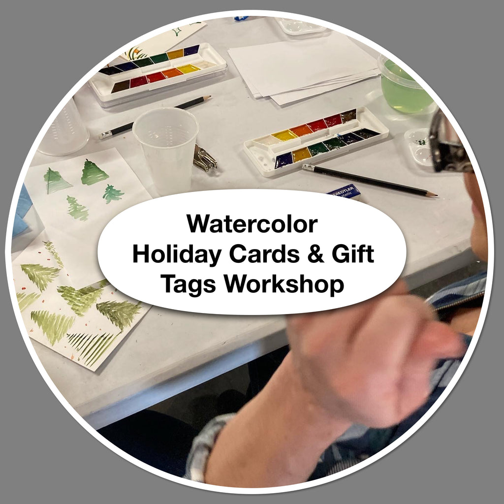Watercolor Holiday Cards & Gift Tags Workshop
