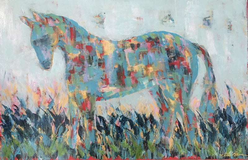 The horses