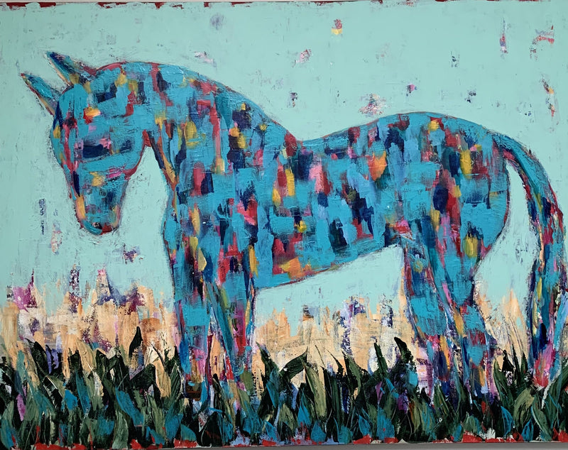 The horses