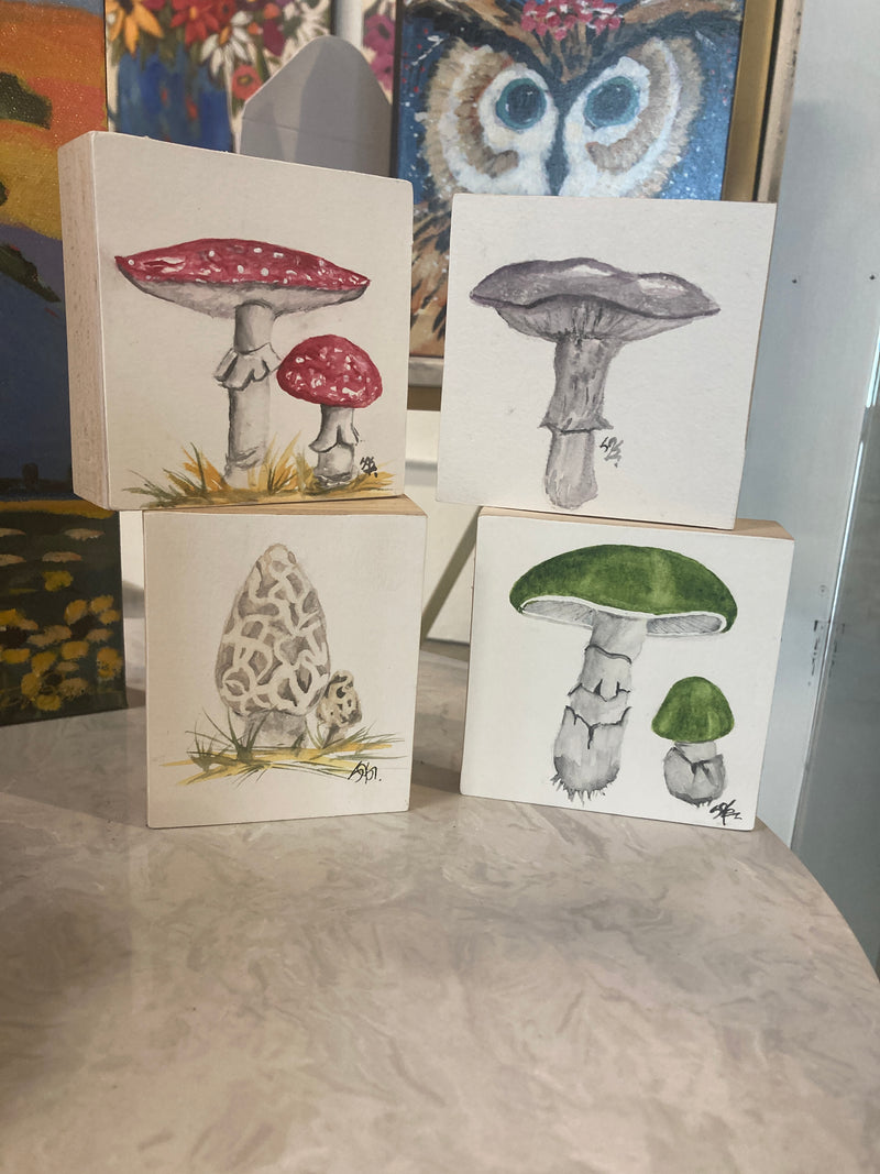 Mushroom watercolor mini