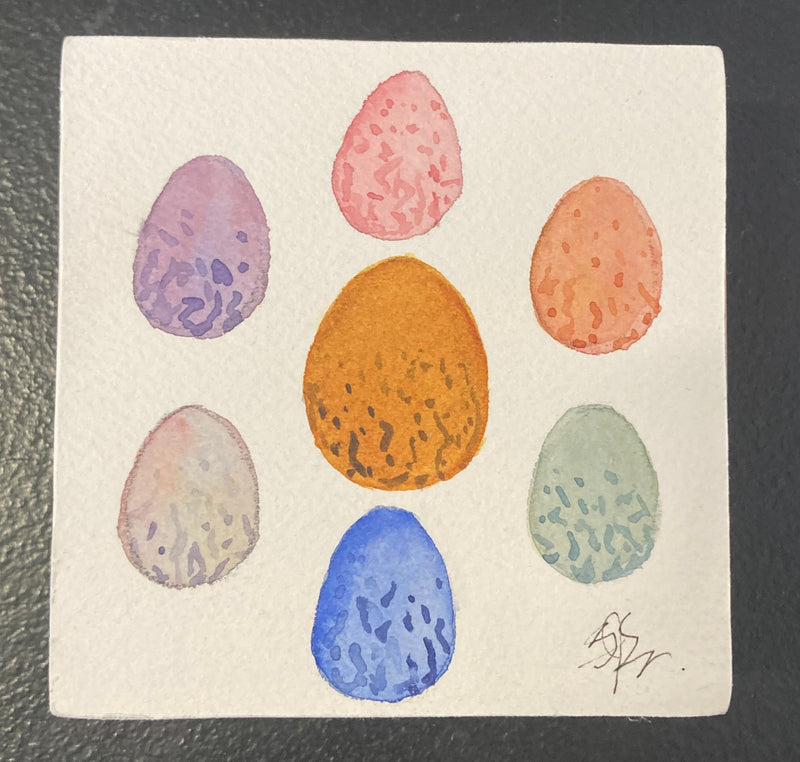 Watercolor Egg Minis